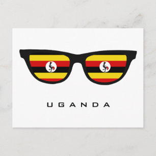 Uganda Shades anpassningsbar text & färg vykort