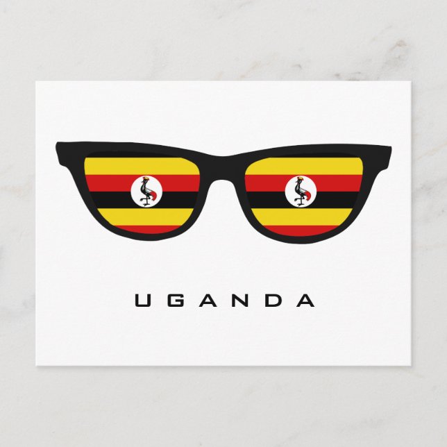 Uganda Shades anpassningsbar text & färg vykort (Framsida)