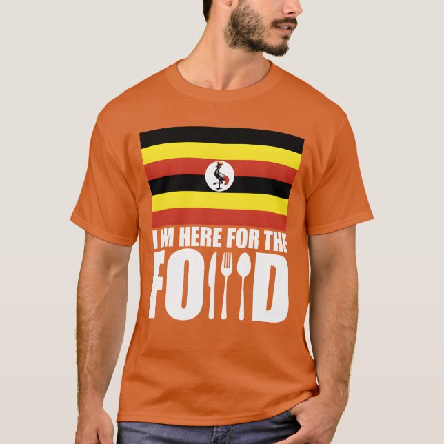 Uganda souvenir food travel boy t shirt (Framsida)