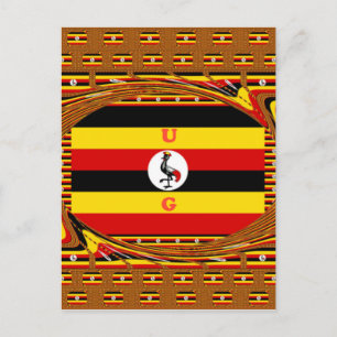 Uganda the Pearl of Afrika Art Print Vykort