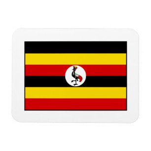 Uganda - ugandisk flagga magnet