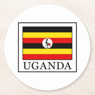 Uganda Underlägg Papper Rund