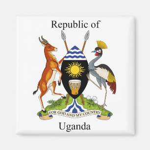 Uganda - vapensköld - ström magnet