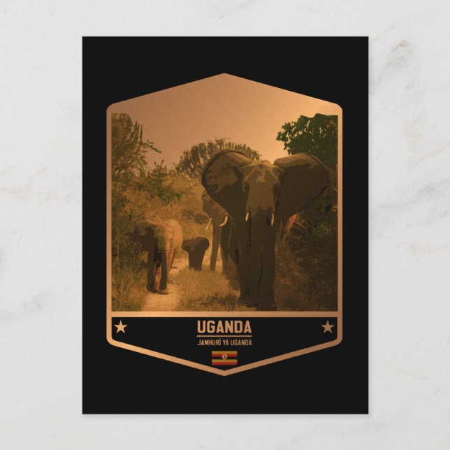 Uganda Vykort (Framsida)