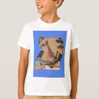 Uganda Wildlife Karta Art Skriv ut