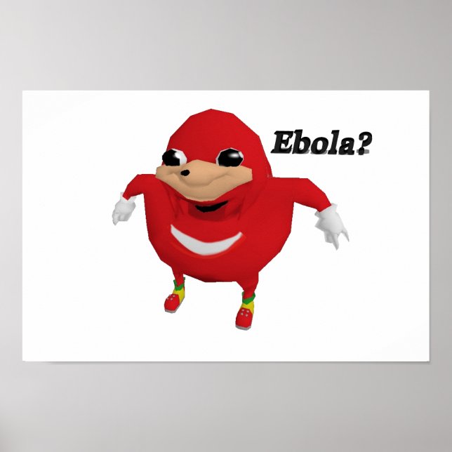 Ugandan Knuckles Warrior Poster (Framsidan)