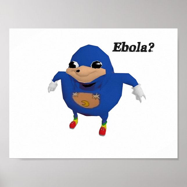 Ugandan Sanic Warrior Poster (Framsidan)