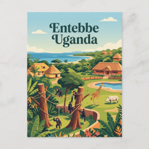 Ugandas centrum för utbildning om bevarande av vil vykort