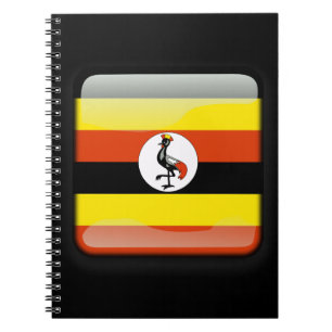 Ugandas flagga anteckningsbok