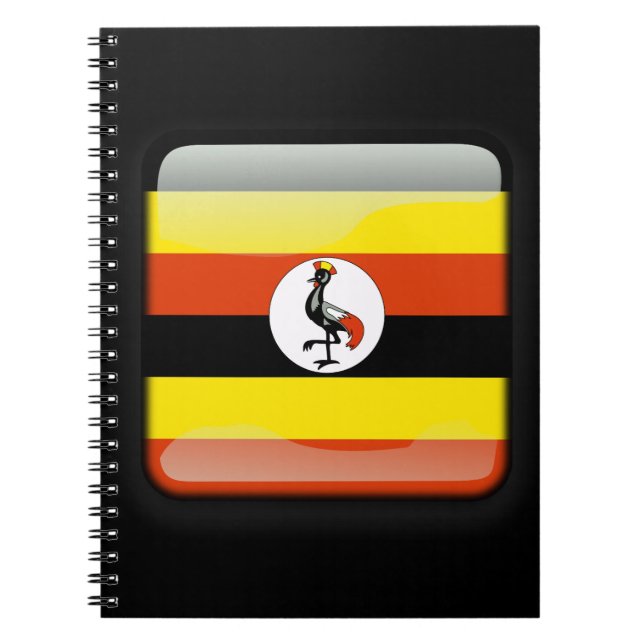 Ugandas flagga anteckningsbok (Framsidan)