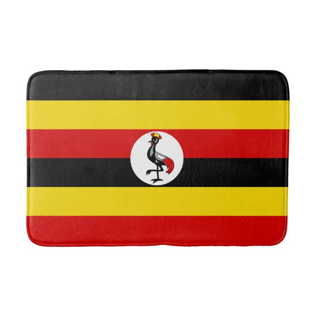 Ugandas flagga badrumsmatta (Framsidan)