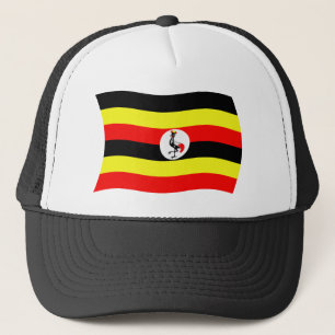 Ugandas flagga hatt truckerkeps