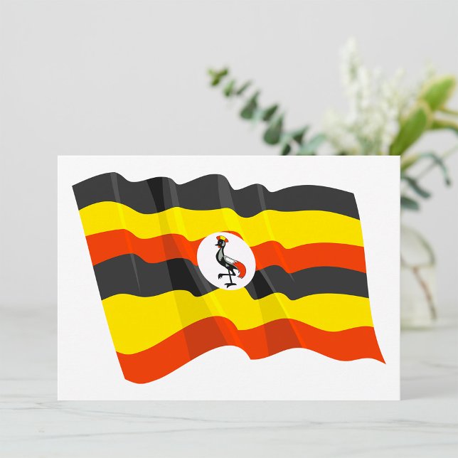 Ugandas Flagga Inbjudningar (Skapare uppladdad)