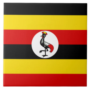 Ugandas flagga kakelplatta