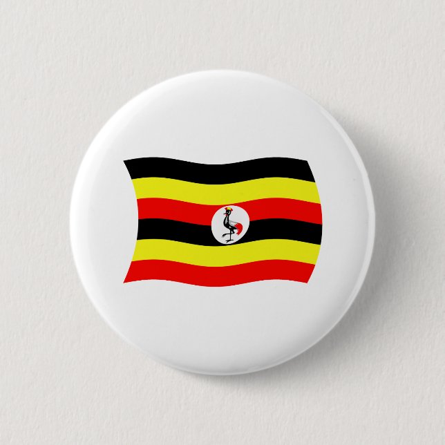 Ugandas flagga knapp (Framsida)