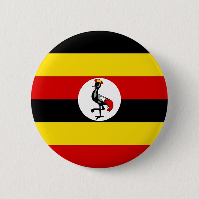 Ugandas flagga knapp (Framsida)