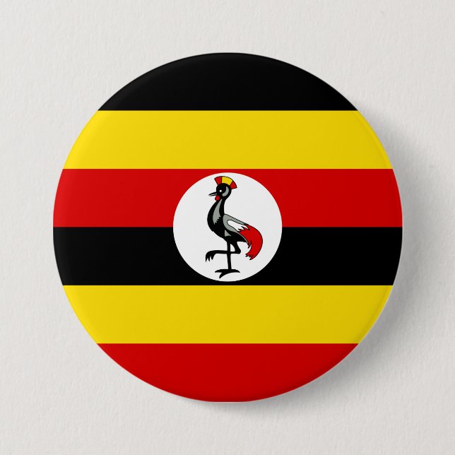 Ugandas flagga knapp (Framsida)