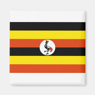 Ugandas flagga magnet
