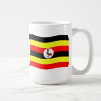 Ugandas flagga Mugg