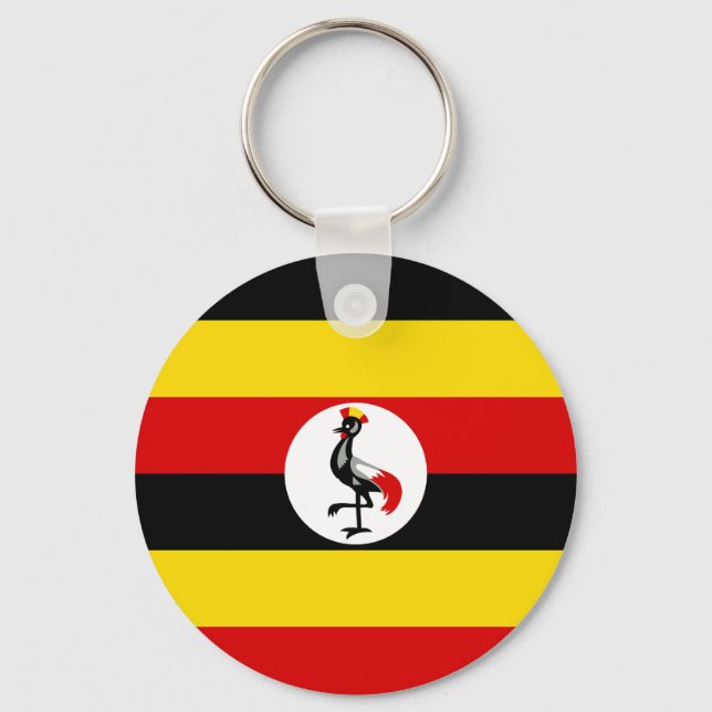 Ugandas flagga nyckelring (Framsida)