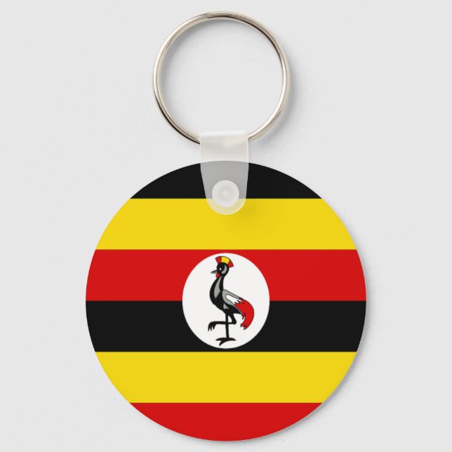 Ugandas flagga nyckelring (Framsida)