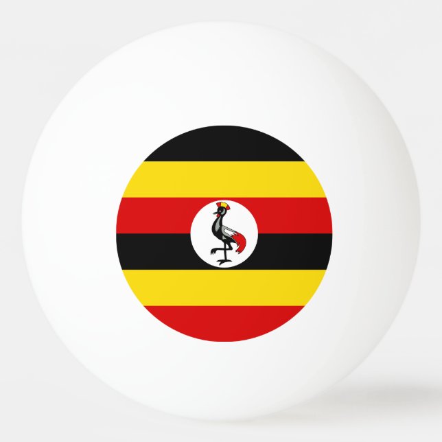 Ugandas flagga pingisboll (Framsidan)