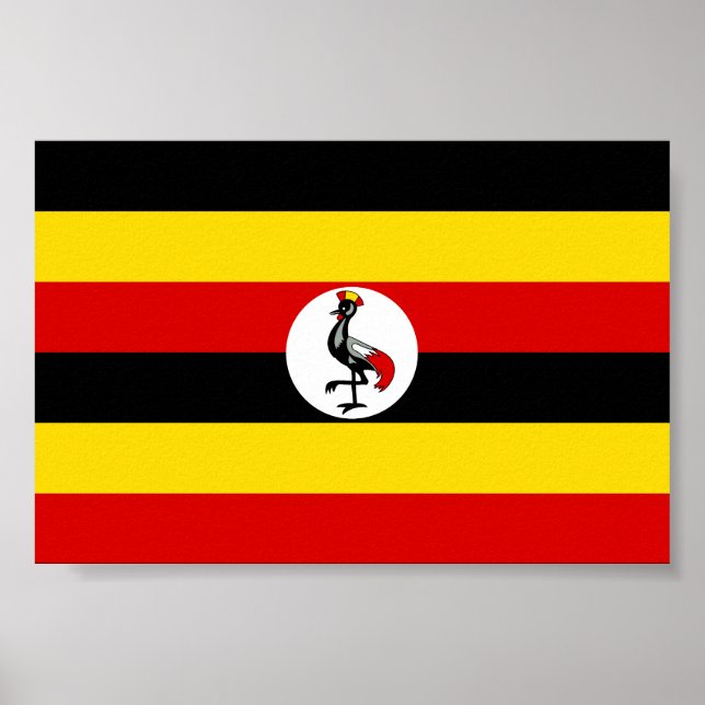 Ugandas flagga poster (Framsidan)