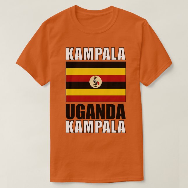 Ugandas flagga t shirt (Design framsida)