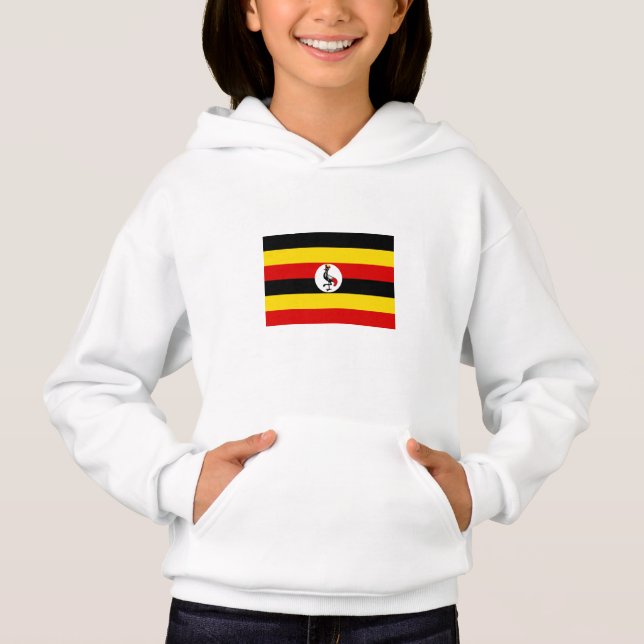 Ugandas flagga t shirt (Framsida)