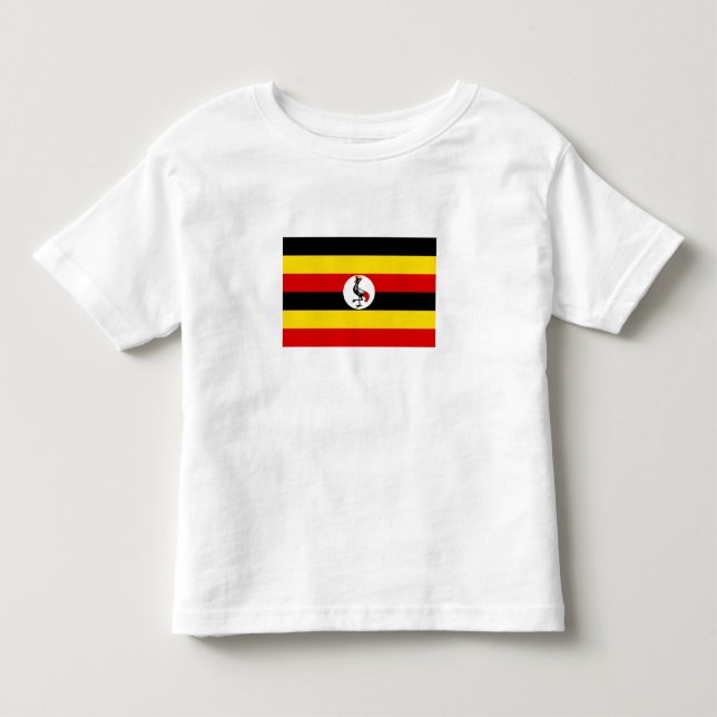 Ugandas flagga t shirt (Framsida)