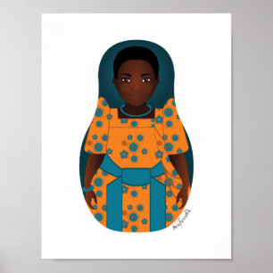 Ugandisk Matryoshka-affisch Poster
