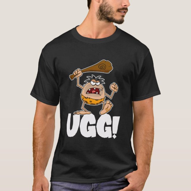 Ugg är borta från min primitiva Grottman T Shirt (Framsida)