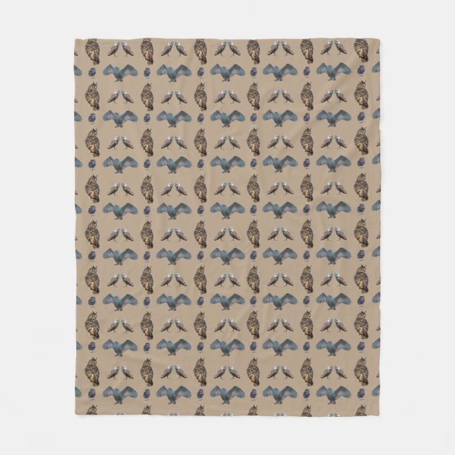 Uggel Fleecefilt (Beige) (Framsidan)