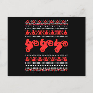 Uggig Biker i julklapp Bike Motocross Motorcycle G Vykort