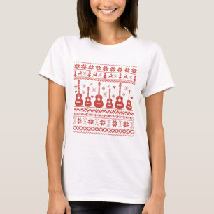 Uggig God jul-svettare akustisk gitarr T Shirt