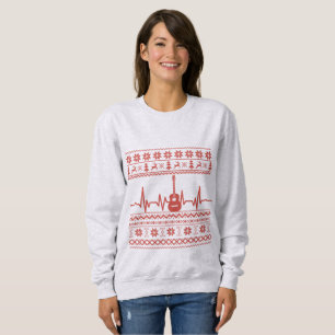 Uggig God jul-svettare akustisk gitarr T Shirt