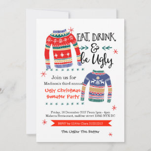 Uggig inbjudan till julfest