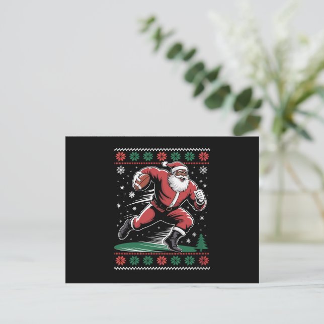 Uggig jul i den afrikanska jultomten helg vykort (Stående Fram)