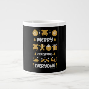 Uggig julafton kontor party sweater jumbo mugg