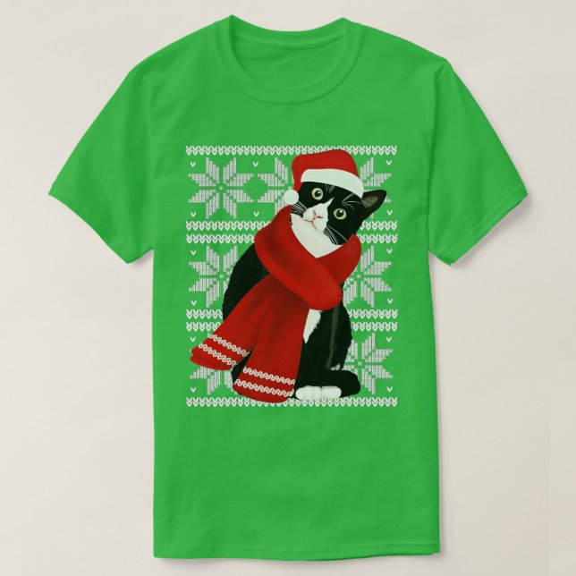 Uggig julklapp - Santa Hat Scarf Helgdag C T Shirt (Design framsida)