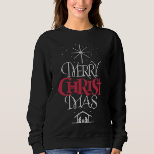 Uggig julsötare design Christian Religiösa Tröja