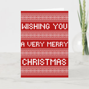 Uggig julsötare Stil God jul Kort