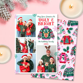 Uggig och ljus 4 Photo jul Sweater Collage Julkort