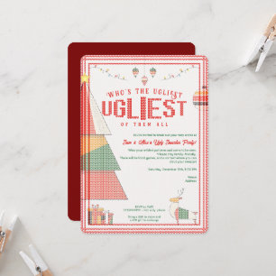 Uggig sötare Fult Tävling jul Helgdag Inbjudningar