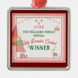 Uggig sötare Fult Tävling jul Helgdag Julgransprydnad Metall