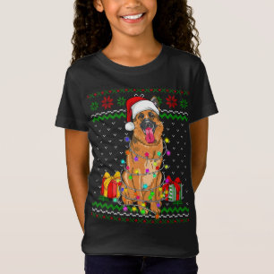 Uggig sötare jul Ljus Hund T Shirt