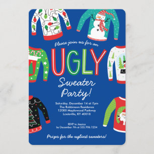 Uggig sötare jul Party Inbjudningar