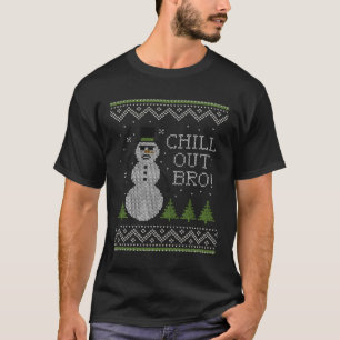 Uggig sötvattenskroll ut Bro Coola Snögubbe Long S T Shirt