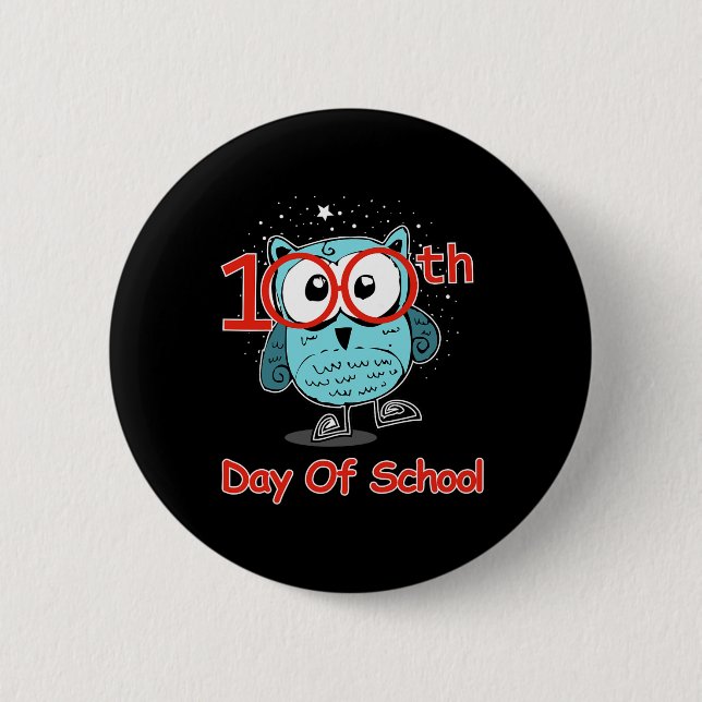 Uggla 100-dagarsdag i skolan 100 dagar smartare knapp (Framsida)