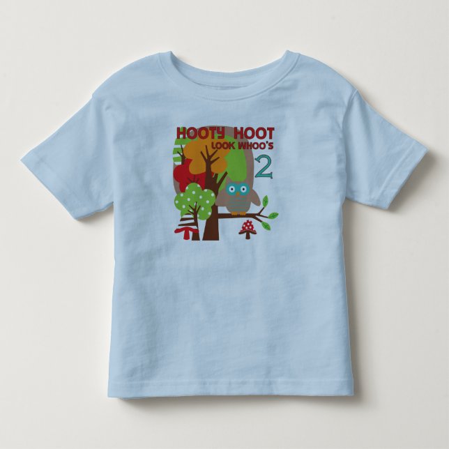 Uggla 2:a födelsedagen T-shirts och gåvor (Framsida)